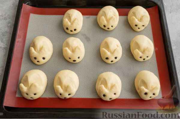 Дрожжевые булочки "Кролики"